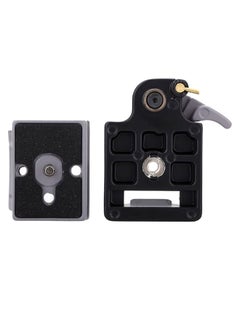 Buy Quick Release Plate With Clamp Adapter Black/Grey in Saudi Arabia