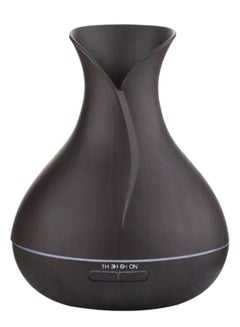 Buy Vase Shape Ultrasonic USB Humidifier 400ml Dark Brown in UAE