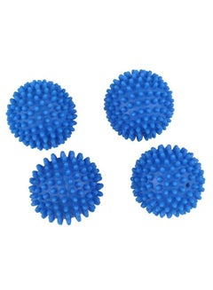 Buy 4-Piece Washing Dryer Ball Set Blue 6centimeter in Saudi Arabia