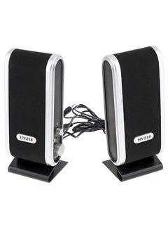 Buy USB Wired Computer PC Speaker Black/Silver in UAE