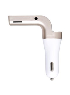 Buy Bluetooth USB Car Charger Gold in UAE