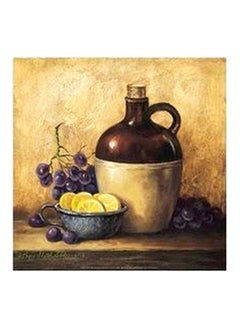 Buy Decorative Wall Art Brown/Black/Yellow 32x32cm in Egypt