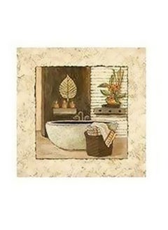 Buy Decorative Wall Poster Beige/Brown 50x50cm in Egypt