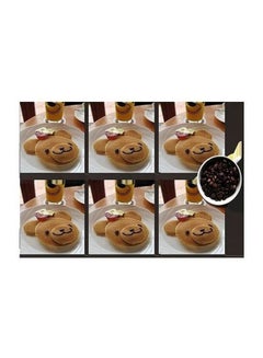 Buy 6-Piece Decorative Coaster Set Multicolour 7x7cm in Egypt