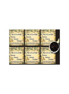 Buy 6-Piece Decorative Coasters Multicolour 7x7cm in Egypt