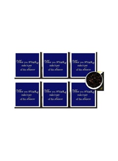 Buy 6-Piece Coaster Set Multicolour 7x7cm in Egypt