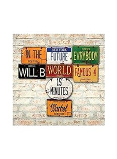 Buy Decorative Wall Poster Multicolour 50x50cm in Egypt