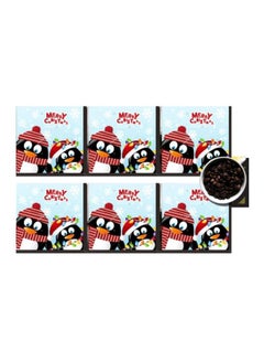 Buy 6-Piece Coaster Set White/Black 7x7cm in Egypt