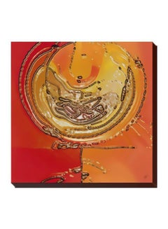 Buy Decorative Wall Poster With Frame Yellow/Orange/Red 24 X 24cm in Egypt