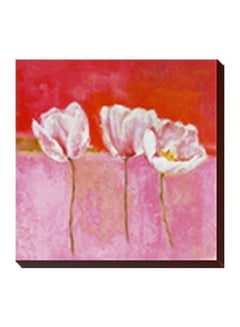 Buy Decorative Wall Painting With Frame Red/Pink/White 24 X 24cm in Egypt