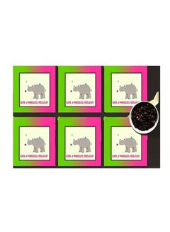 Buy 6-Piece Coaster Set Multicolour 7x7cm in Egypt