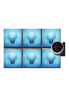 Buy 6-Piece Coaster Set Blue 7x7cm in Egypt