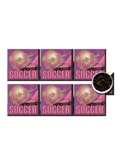 Buy 6-Piece Coaster Set Multicolour 7x7cm in Egypt