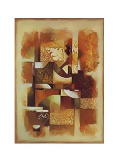 Buy Decorative Wall Painting Brown/Beige 34x24cm in Egypt