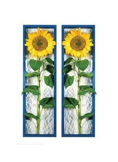 اشتري Sun Flower Printed Decorative Wall Poster أصفر/أخضر/أبيض 34x24 سنتيمتر في مصر