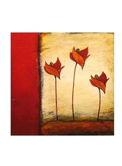 Buy Decorative Wall Poster Red/Brown 50x50cm in Egypt