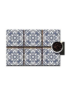 Buy 6-Piece Coaster Set Multicolour 7x7cm in Egypt