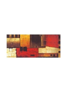 اشتري Decorative Wall Poster Brown/Red/Yellow 60x20 centimeter في مصر