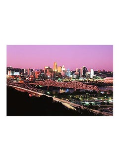 Buy Wall Decorative Poster Pink/Black/White 40x60cm in Egypt