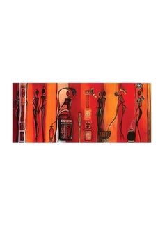 Buy Decorative Wall Poster Orange/Red/Black 13x45cm in Egypt