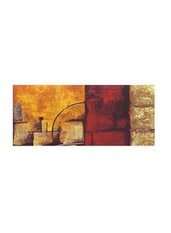 Buy Decorative Wall Poster Yellow/Red/Beige 45x13cm in Egypt