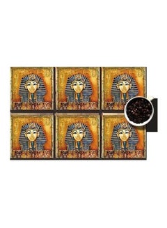 Buy 6-Piece Coaster Set Multicolour 7x7cm in Egypt