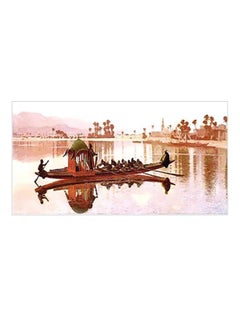 Buy Decorative Wall Poster Brown/White/Green 24X34cm in Egypt