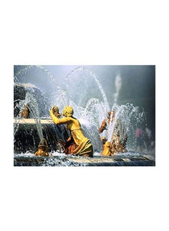 Buy Decorative Wall Poster Yellow/White/Grey 31x45cm in Egypt