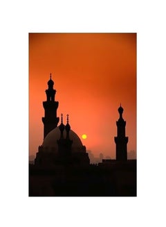 Buy Decorative Wall Poster With Frame Multicolour 34x24cm in Egypt