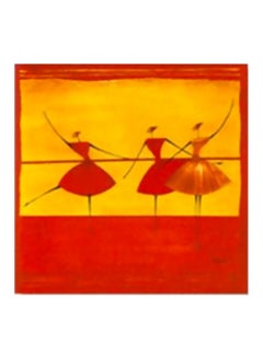 Buy Decorative Wall Art With Frame Red/Yellow 15x15cm in Egypt