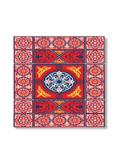 Buy Decorative Wall Art With Frame Green/Purple/Red 15x15cm in Egypt