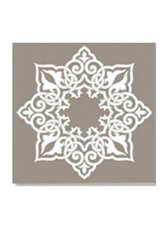 Buy Decorative Wall Art With Frame White/Grey 20x20cm in Egypt