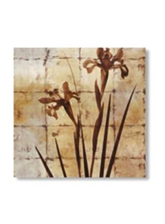 Buy Decorative Wall Art With Frame Beige/Brown 34x34cm in Egypt