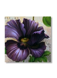 اشتري Decorative Wall Painting With Frame Purple/Green/Grey 34x34 centimeter في مصر