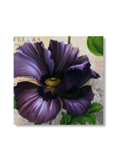 Buy Decorative Wall Poster With Frame Purple/Green 15x15cm in Egypt