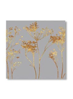 Buy Decorative Wall Art With Frame Grey/Gold 20x20cm in Egypt