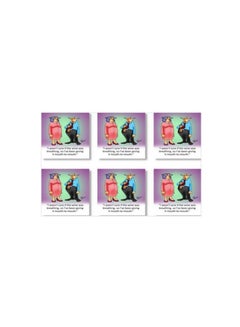 Buy 6-Piece Coaster Set Multicolour 9x9cm in Egypt