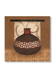Buy Decorative Wall Poster With Frame Brown/Red/Beige 15x15cm in Egypt