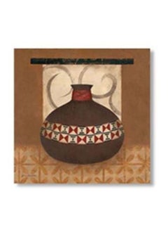 Buy Decorative Wall Poster With Frame Brown/Beige/Grey 30x30cm in Egypt