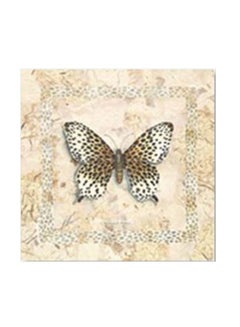 Buy Decorative Tea Coaster Beige/Black/White 24x24cm in Egypt