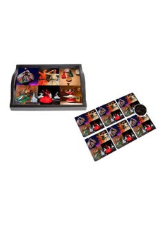 Buy 6-Piece Coaster With Tray Set Multicolour in Egypt