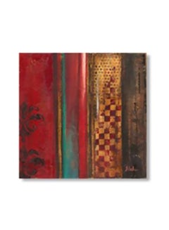 Buy Decorative Wall Art With Frame Beige/Red/Brown 20x20cm in Egypt