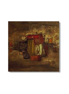 Buy Decorative Wall Art With Frame Brown/Red 24x24cm in Egypt