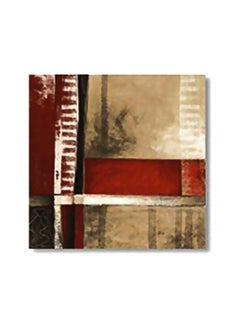 Buy Decorative Wall Art With Frame Red/Brown/Beige 30x30cm in Egypt