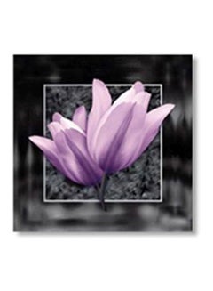 Buy Painted Tea Coaster Black/Purple 15x15cm in Egypt