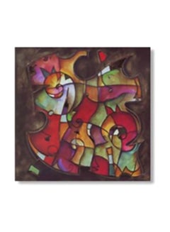 Buy Decorative Wall Poster With Frame Multicolour 24x24cm in Egypt