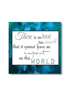 Buy Decorative Wall Poster With Frame White/Blue/Black 15x15cm in Egypt