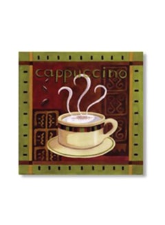 Buy Decorative Tea Coaster Brown/Green/Beige 24x24cm in Egypt