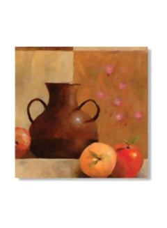 Buy Decorative Tea Coaster Brown/Beige/Orange 24x24cm in Egypt