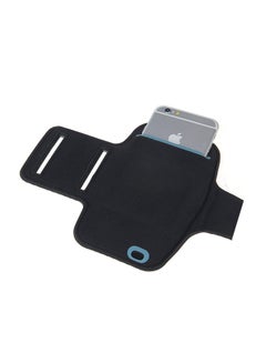 Buy Gym Fitness Running Armband Holder Case Cover For Apple iPhone Grey/Black in UAE